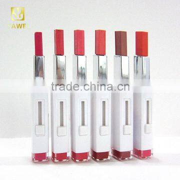 New!! 2016!! OEM!! Square Bevel Double Colors Lipstick for Bit Lips Makeup