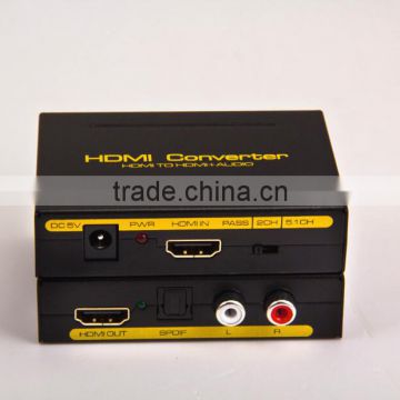 Install in minutes HDMI TO HDMI&AUDIO(SPDIF R/L) CONVERTER FOR SALE
