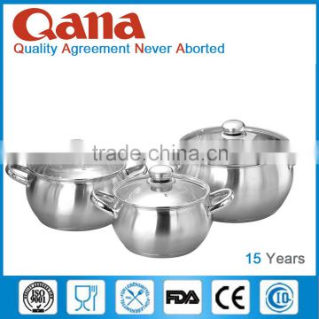 Factory wholesale high quality encapsulated stainless steel belly shape casserole