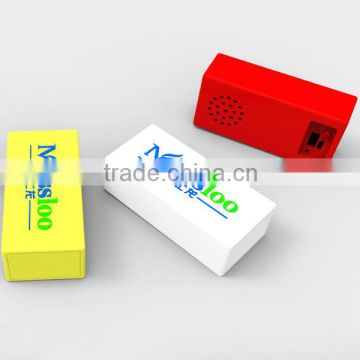 custom PVC OEM bluetooth speaker power bank with selfie function