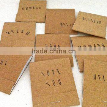 custom printed Kraft paper notepads with custom logo prints with handmade paper sheets for writing