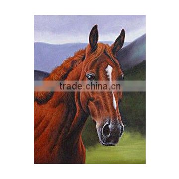 Red brown horse pattern cloth painting