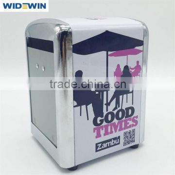 popular tinplate napkin dispenser for Italy / tissue box