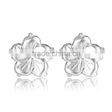Online checkout wholesale 925 sterling silver cute flower indian earring