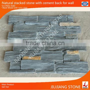 natural stone cladding panels with cement backing for exterior wall