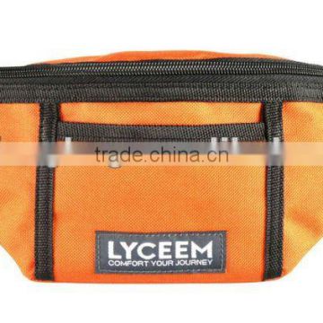 orange waist money bag