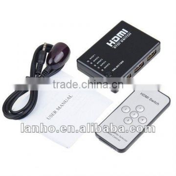 5 Port 1080P HDMI Switch Switcher Splitter for HDTV PS3 DVD Video With IR Remote