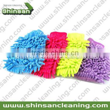Popular Car Microfiber synthetic wool wash mitt/Microfiber Car Wash Washing Cleaning Gloves