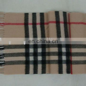 CGWS-090 Wool scarf wool checked scarf