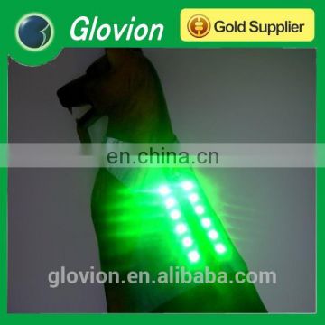 Best seller new design LED flashing Micro USB dog harness for safety