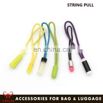 Wholesale fancy rope zipper pulls pvc zipper puller