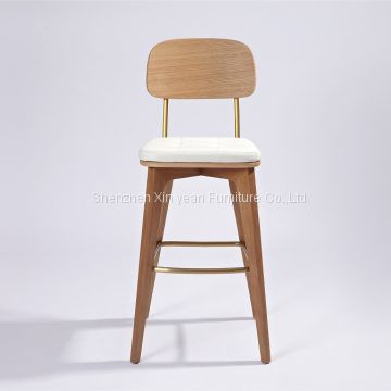 Danish design Bar chair with back rest from factory