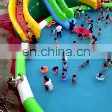 China water customized size  inflatable PVC material Big pool for JMQ-G181D