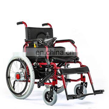 Rready to ship~! Elderly power orthopedic joystick controller handicapped lightweight battery folding  electric wheelchair