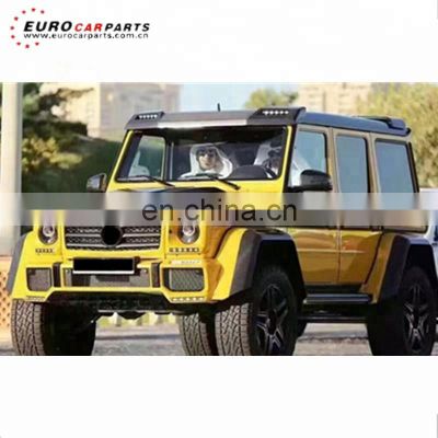 W463 front roof spoiler fit for MB G-class W463 G500 G550 G55 G63 to B-style front roof spoiler PU W463 spoiler with led