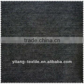 Low price cotton spandex polyester blended dyed denim jean garment fabric