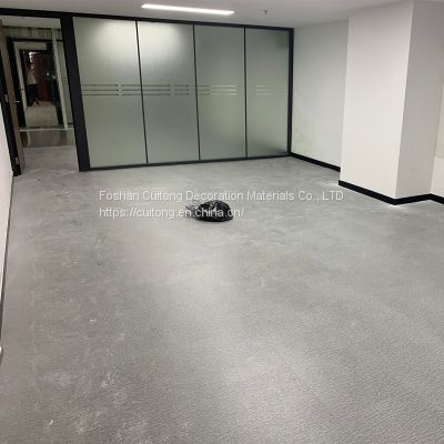 Horizontal stripe PVC sheet floor carpet stone plastic floor tile Office showroom clothing store milk teahouse glue
