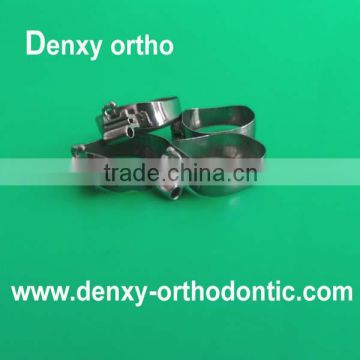 Orthodontic materials elastic molar band with convertible buccal tube band