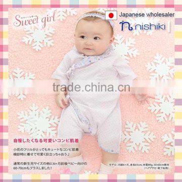 Japanese manufacture wholesale high quality cute baby rompers infant clothing toddler wear kids clothes children garment