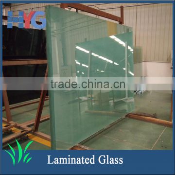 Office door with laminated insulated glass window in China glass factory
