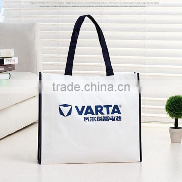 non-woven handle shopping bags button closure with silk printing