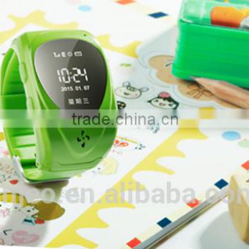 kids cell phone watch gsm gprs tracker for kids with SOS panic button, GPS+LBS, android and iOS app and long standby time