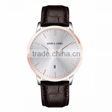 Japanese Miyota quartz gold fashion watch with stainless steel back