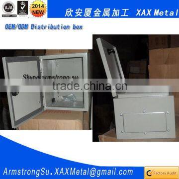 XAX44DB Non standard custom made Pole mount rain shield wall mount metal outdoor power distribution box
