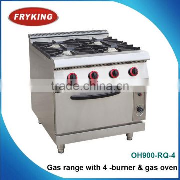 Gas range with 4 burner & gas oven