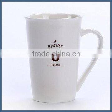 Bulk sale glossy white 8oz ceramic starbucks coffee cup