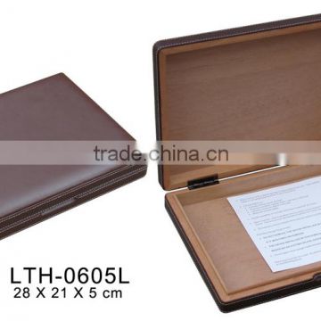 Spanish cedar leather cigar humidor box