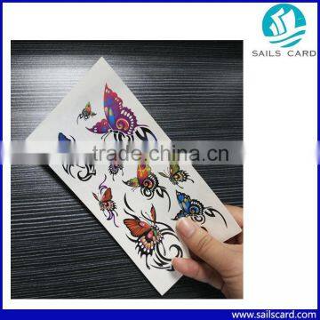 Cute Cheaper intim Body Tattoo Sticker with Non-toxic ink for hands