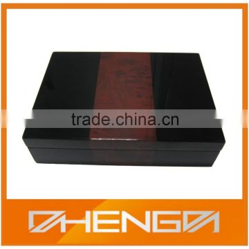 High Quality Customized Made in China Wooden Tea Box with Leather Lining(ZDL-W319)