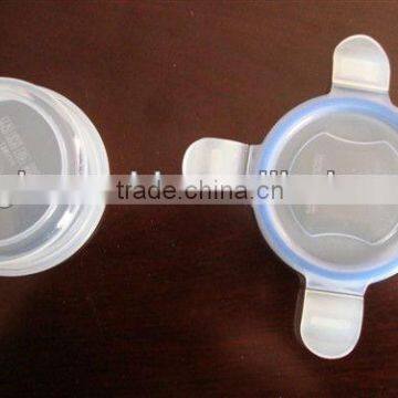 high quality small round lock lock food container lip plastic injection mould