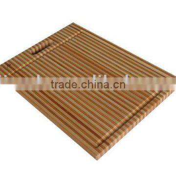 Bamboo cutting board with zebra color