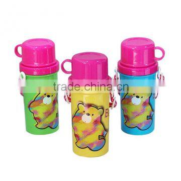 PP plastic water bottle with cup for children