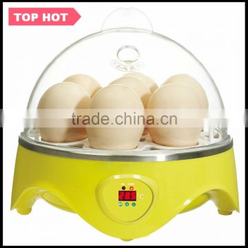 HHD EW9-7 for 7 Eggs portable 98% Hatching Rate CE Approved automatic mini incubator used from China