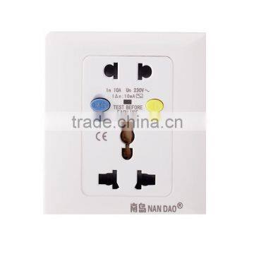 Gfci outlet with switch nandao brand wall socket au with leakage current protect