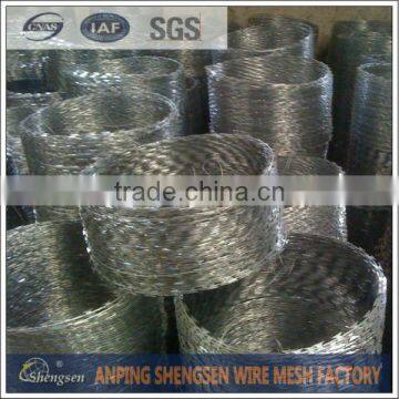 Factory price razor barbed wire/plastic razor barbed wire/anti climb fence