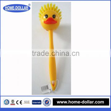 home round bristle dish washing brushes with handle and customised pattern