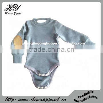 BW1 Long Sleeve Baby Merino Wool Sleepsuit Underwear