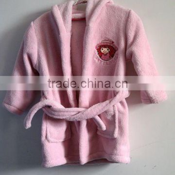 Wholesale 100% cotton kids terry bathrobe