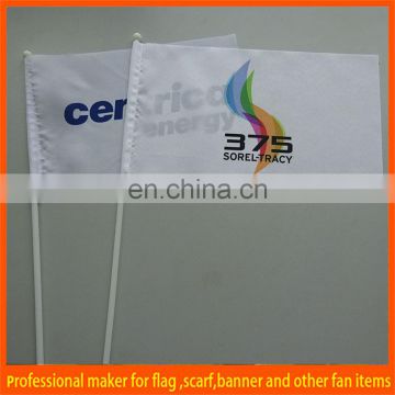 waving flying hand stick flags