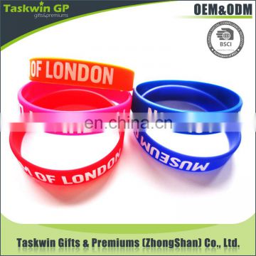 high quality arts and crafts rubber gift silicone bracelet/silicone wristband for promotional gift
