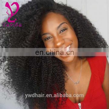 8-26" Cheap Full Lace Wigs Brazilian Hair Front Lace Wig Glueless Afro Kinky Curl Wigs With Baby Hair Free Shipping