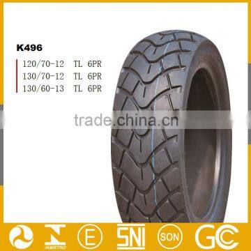 China hot sale tubeless motorcycle tire casting 130/70-12