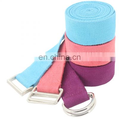 Wholesale Indian made 100%  cotton Fitness yoga belt