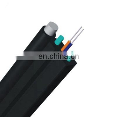 2 fiber SM9/125 G.657A steel wire messenger self-supporting Outdoor FTTH  Drop Cable steel outdoor ftth drop cable