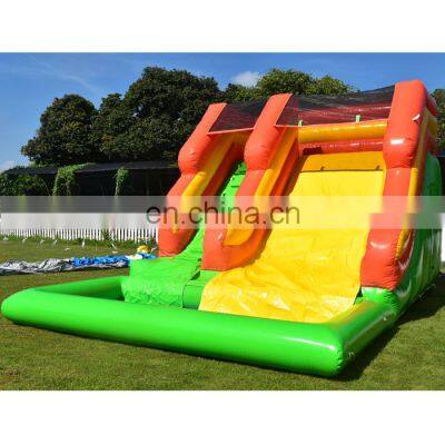 Low prices colourful water park bouncers jumping castles slide inflatable