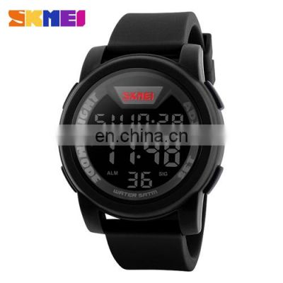 SKMEI 1218 Sports LED Digital Wristwatches Chronograph Men Silicone Strap Waterproof Watches